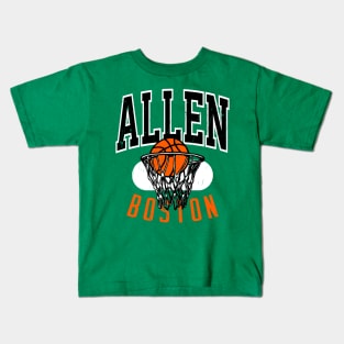 Vintage Boston Basketball Shirt Kids T-Shirt